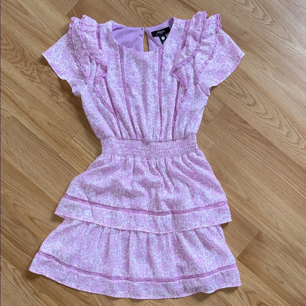 Pink Ruffled Kids Dress